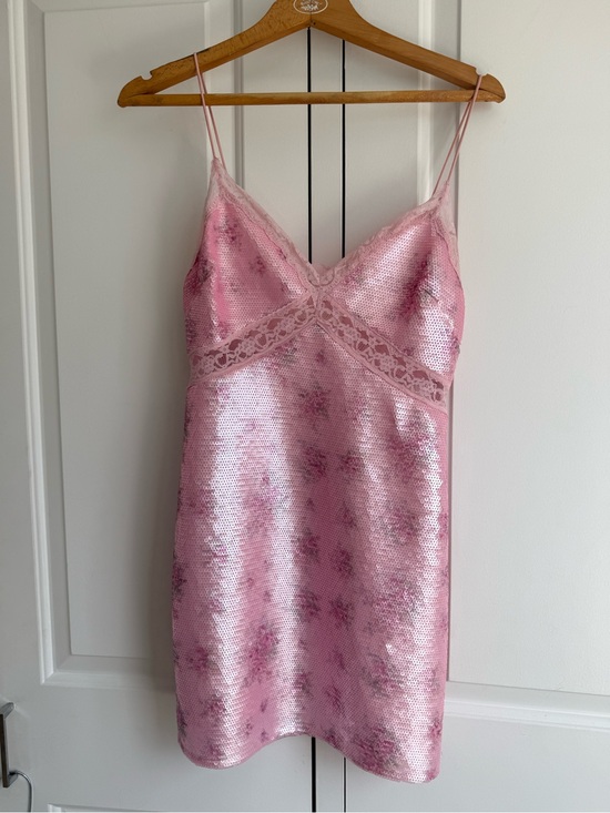 LoveShackFancy Dresses & Skirts - LoveShackFancy Pink Sequin Mini Dress